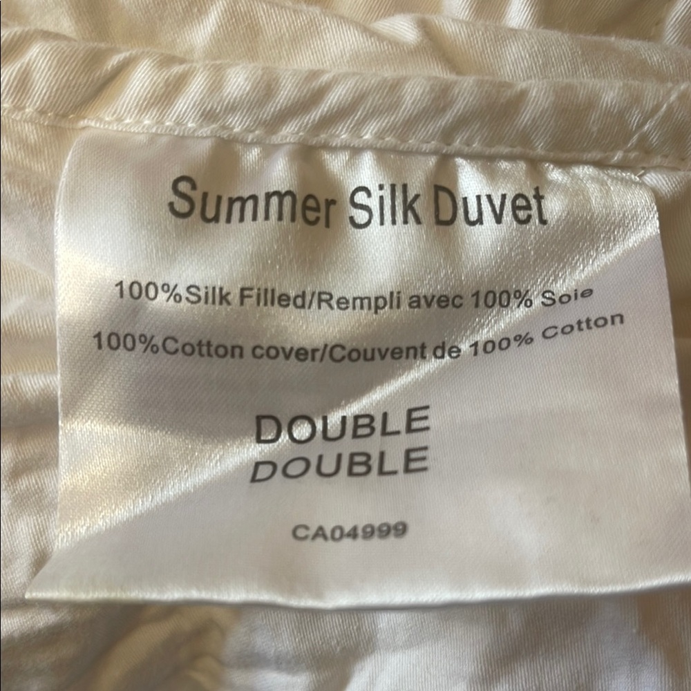 Summer Silk Duvet - Cream
